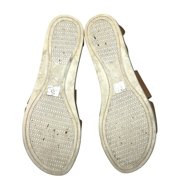 EILEEN FISHER Sport Tumbled Leather Sneaker Sandal in Honey Size 7.5 - Picture 7 of 11